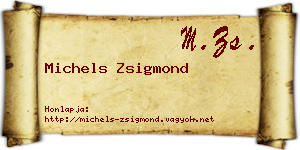 Michels Zsigmond névjegykártya
